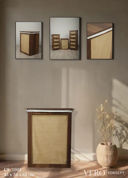 Vero Çamaşır Sepeti MDF Meşe CS1002