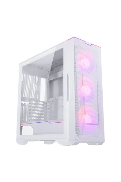 Phanteks Eclipse G500a, Drgb, Mesh Ön Panel, Temperli Cam, Mid-tower Oyuncu Bilgisayar Kasası, Beyaz - 1