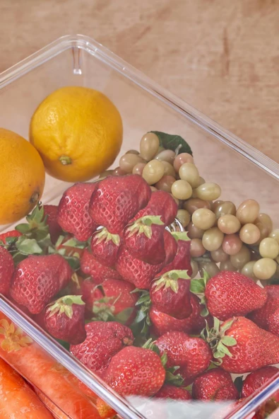 3 Lü Kapaklı Buzdolabı Organizeri & Buzdolabı Düzenleyici 3 lt - Resim 2