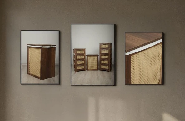 Vero Çamaşır Sepeti MDF Meşe CS1002 - 2