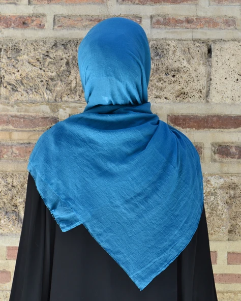 Konfor Bambu Şal Mavi– Tok Duruşlu, Kaymaz - Resim 4