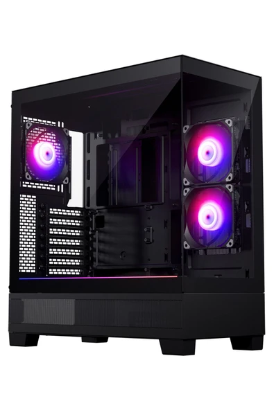 Phanteks XT VIEW Black PH-XT523V1_DBK01, Cam Dizayn ATX 3x120mm DRGB PWM Fan, Siyah Kasa ürün görseli