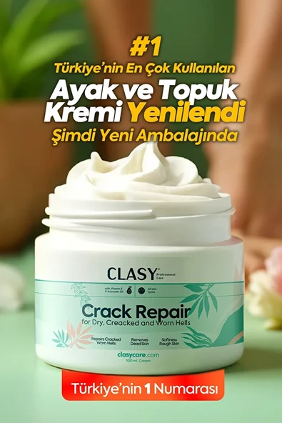 Clasy Care Ayak Ve Topuk Çatlak Kremi,  Ayak Kokusu 100ml ürün görseli 1