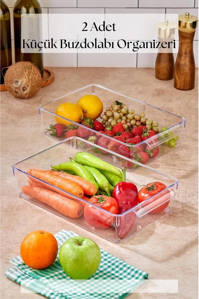 2 Li Buzdolabı Organizeri & Buzdolabı Düzenleyici 3 lt ürün görseli 1