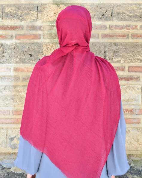 Konfor Bambu Şal Bordo– Tok Duruşlu, Kaymaz - Resim 4