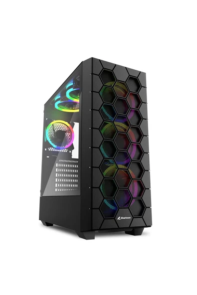 SHARKOON RGB HEX BK ATX PC Kasası - 1