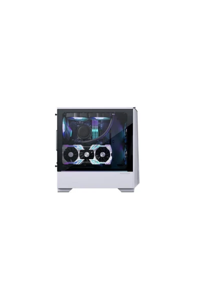 Phanteks Eclipse P360a D-rgb Aydınlatmalı Mesh Ön Panel Temperli Cam Mid Tower Atx Bil. Kasası Beyaz - 6