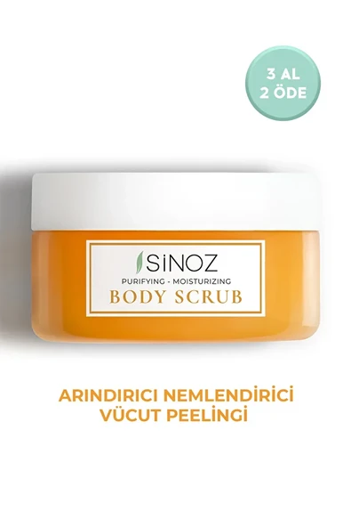 SİNOZ Body Scrub Besleyici Arındırıcı Nemlendirici Vücut Peelingi 300 gr