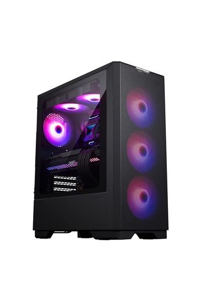 Phanteks Eclipse G300 Air, Atx, Mid Tower, Temperli Cam, Drgb, Oyuncu Bilgisayar Kasası - Siyah - 2