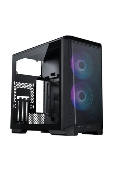 Phanteks Eclipse P200a Mini-itx, Oyuncu Bilgisayar Kasası - Siyah ** Sadece Mini-itx Anakart Destekler ** - 1