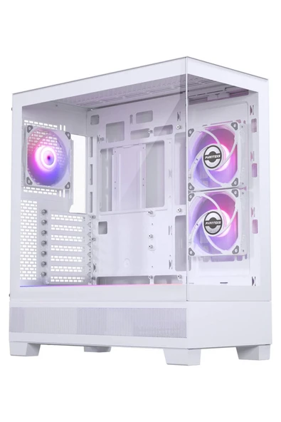 Phanteks XT VIEW White PH-XT523V1_DWT01, Cam Dizayn ATX 3x120mm DRGB PWM Fan, Beyaz Kasa - 1