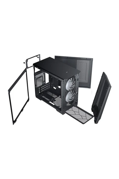 Phanteks Eclipse P200a Mini-itx, Oyuncu Bilgisayar Kasası - Siyah ** Sadece Mini-itx Anakart Destekler ** - 7