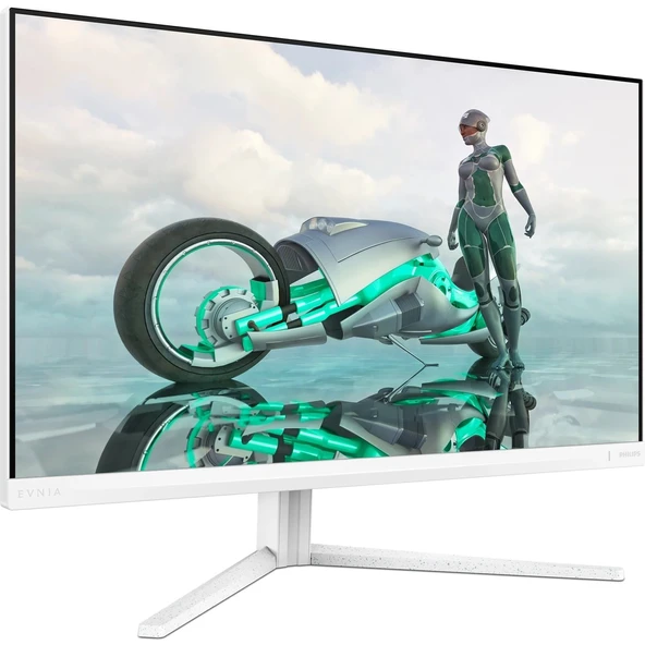 Philips Evnia 27M2N3201A 27" 180Hz 1ms HDMI DP AdaptiveSync HDR10 FHD IPS Gaming Monitör Beyaz - Resim 2