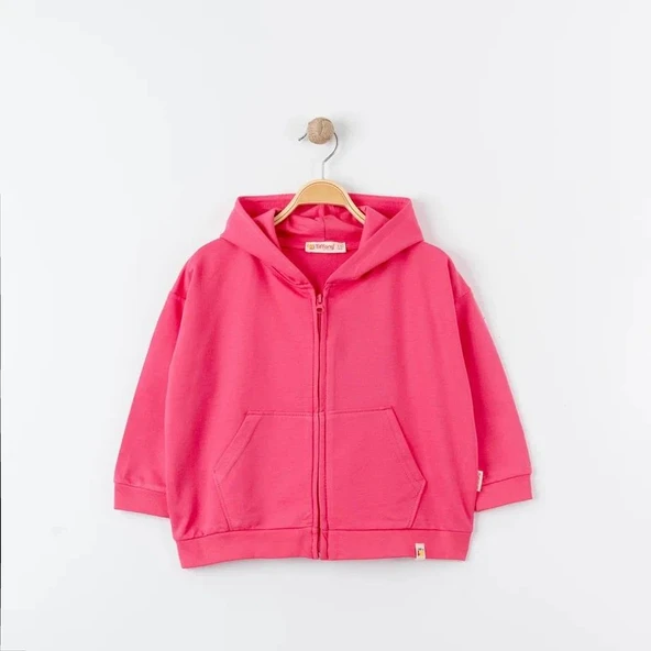 Unisex %100 Pamuk Oversize Kapüşonlu Fermuarlı Sweatshirt - 2