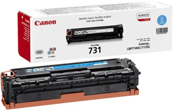 Canon CRG-731C Cyan Mavi 1.500 Sayfa Toner LBP7110 MF628-8230-8280 - Resim 3