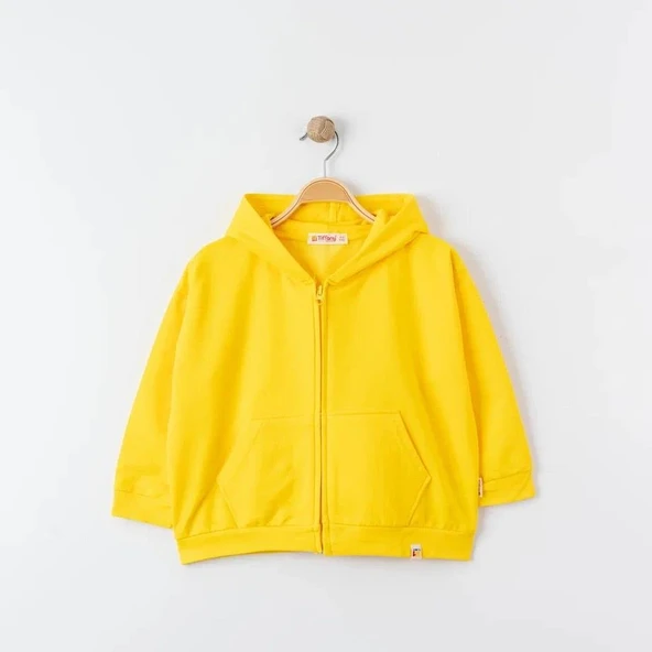 Unisex %100 Pamuk Oversize Kapüşonlu Fermuarlı Sweatshirt - 11