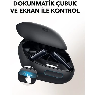 Anker SoundCore Liberty 4 Pro ANC TWS Siyah Kulak İçi Bluetooth Kulaklık - 6