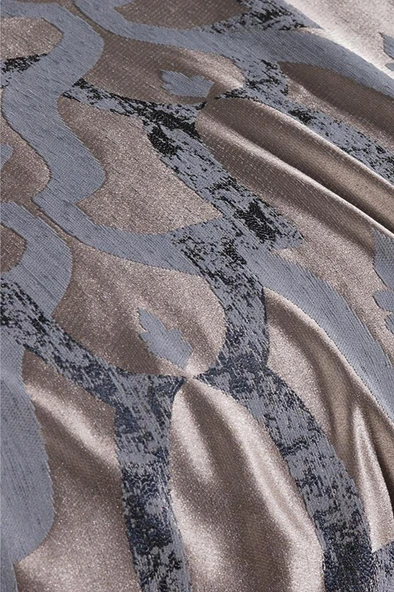 Kybele 3 Parça Çift Kişilik Pike Takımı 230x250 Gri - Resim 2