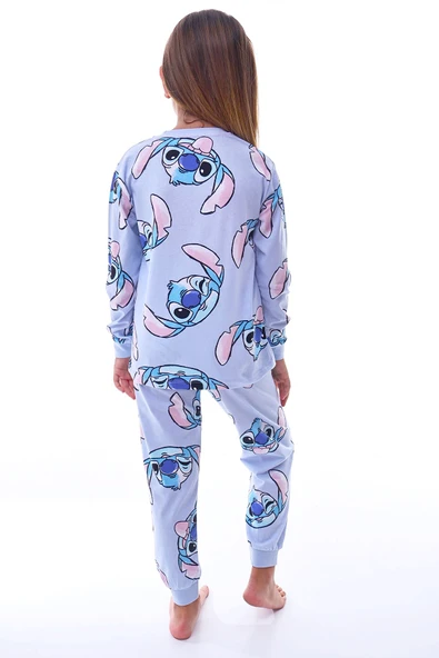 2'Li Cute Monster Pijama Takımları ( Pembe - Mavi ) - 5