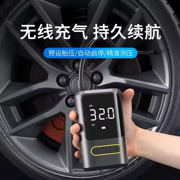 Gimp Taşınabilir Göstergeli Güç Bankası USB & Type-C, El Feneri, Flaşör, Araç Lastik Hava Pompası - 11