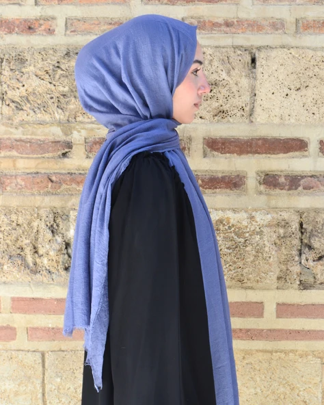 Konfor Bambu Şal İndigo – Tok Duruşlu, Kaymaz - Resim 4