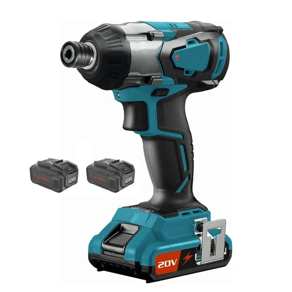 Kömürsüz Akülü Torklu Vidalama Çift Batarya Li-ion Batarya 20 V 4.0 Ah Üç Kademe Torklu Çantalı ürün görseli