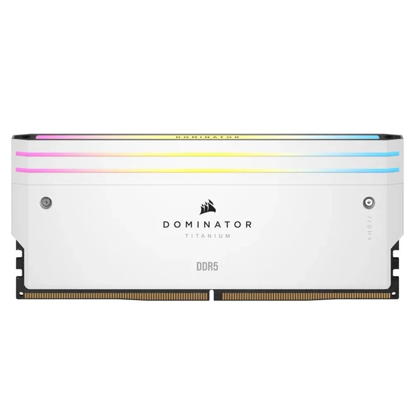 CORSAIR 48GB (2x24GB)Dominator Titanium RGB Beyaz 7000MHz CL40 DDR5 Dual Kit Ram CMP48GX5M2B7000C36W - 3
