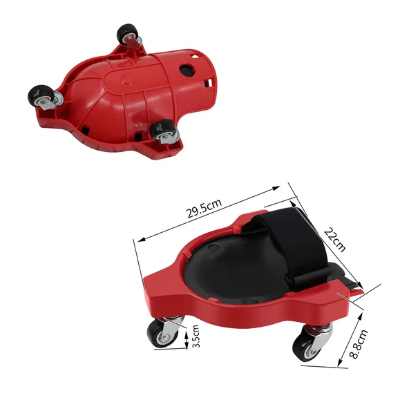 Tekerlekli Dizlik ( 1 Çift ) İnşaat Fayans Seramik Yer Döşeme Tamir Dizliği Hareket Kolaylığı - Resim 3