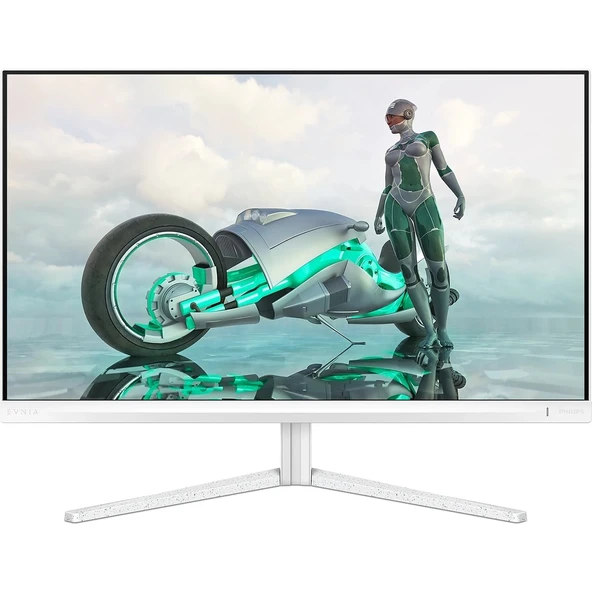 Philips Evnia 27M2N3201A 27" 180Hz 1ms HDMI DP AdaptiveSync HDR10 FHD IPS Gaming Monitör Beyaz ürün görseli