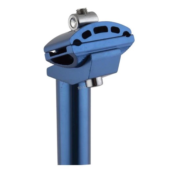 XBYC 679 Wake Sele Borusu 27.2mm çap x 35cm uzunluk Hafif Renkli Bisiklet Koltuk Borusu Mavi Renk - Resim 2