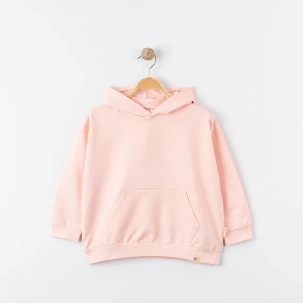 Unisex %100 Pamuk Oversize Kapşonlu Sweatshirt - 10