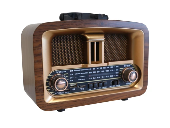 Everton Rt-876 Bluetooth Fm-Usb-Tf-Aux Şarjlı Nostaljik Radyo - 1