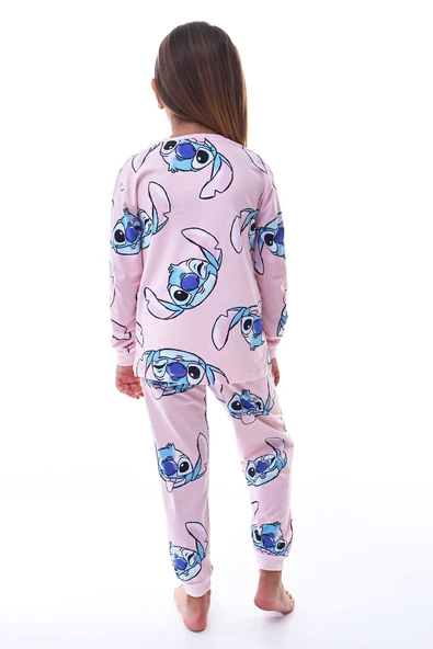 2'Li Cute Monster Pijama Takımları ( Pembe - Mavi ) - 4