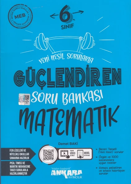 ANKARA 6.SINIF GÜÇLENDİREN MATEMATİK SORU BANKASI ürün görseli