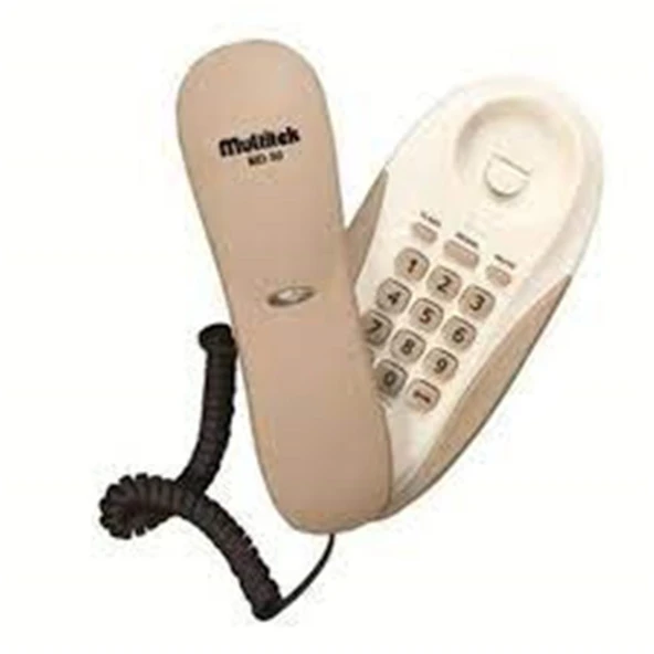 Penguen Krem Kablolu Duvar Telefonu - 1