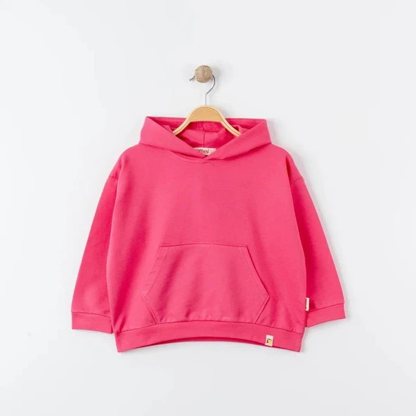 Unisex %100 Pamuk Oversize Kapşonlu Sweatshirt - 2