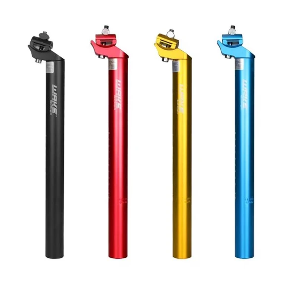 XBYC 679 Wake Sele Borusu 27.2mm çap x 35cm uzunluk Hafif Renkli Bisiklet Koltuk Borusu Kırmızı Renk - 3