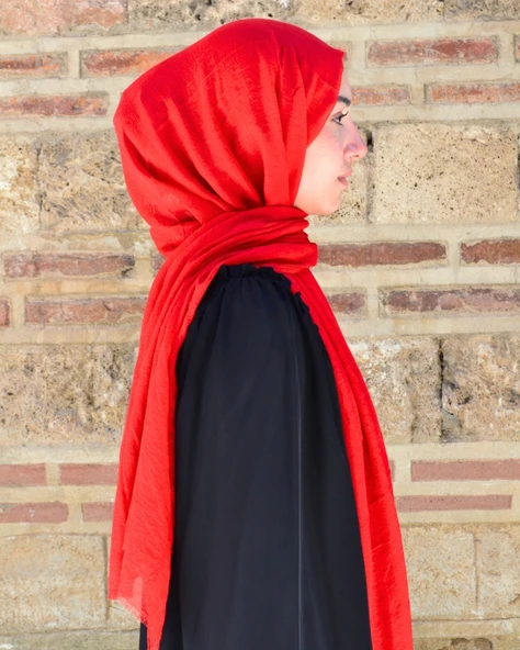 Konfor Bambu Şal Kırmızı– Tok Duruşlu, Kaymaz - 3