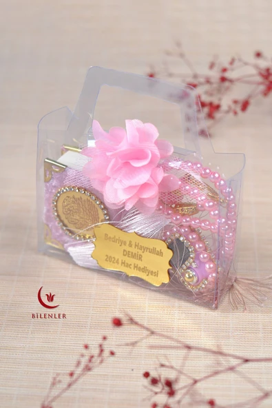 Hediyelik Kutulu Mini Kur'an İnci Tesbih ve Taşlı Zikirmatik Seti 1 Adet - Resim 10