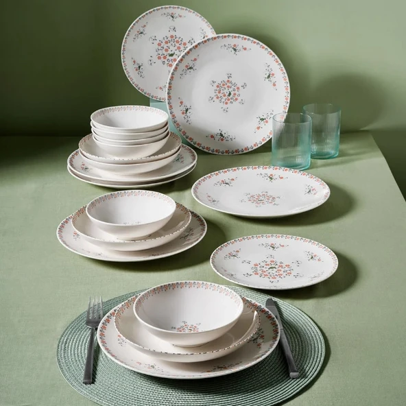 Güral Porselen Flow Premium 24 Parça Yemek Takımı - 2