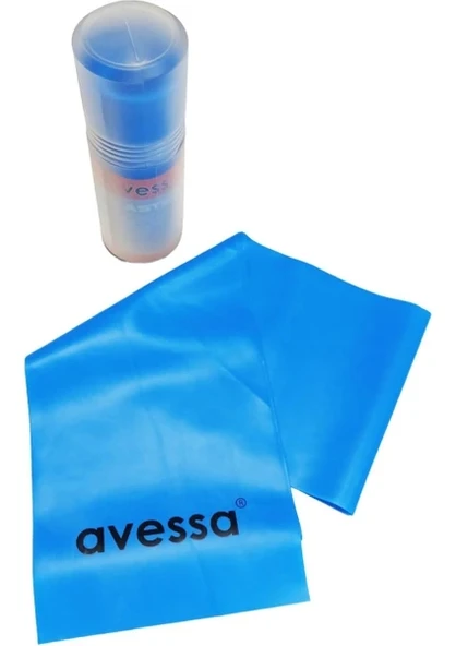 Avessa Tüpte Pilates Lastiği Yumuşak Direnç 0,45 mm Mavi