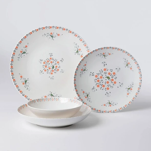 Güral Porselen Flow Premium 24 Parça Yemek Takımı - 5