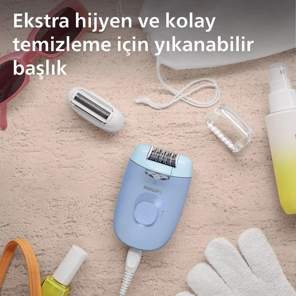 Philips BRE247/05 Series 4000 Kablolu Kompakt Epilatör - 5