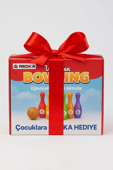 Çocuklar İçin Ahşap Bowling Seti ve Eğitici Ürün El Becersini Geliştirir Motor Beceri Katkı Sağlar - 6