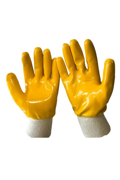 SG61 Extra Kalın Nitril Aşınmaya Dayanıklı Mekanik İş Eldiveni 12'li Paket - Resim 4