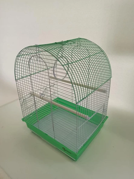Dayang 2 Kapı Davul Kuş Kafes 35x28x46 cm Yeşil - 2