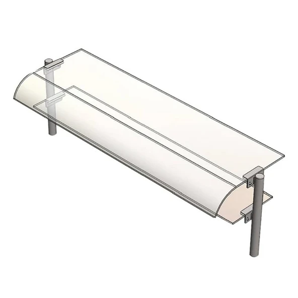 Öztiryakiler Servis Rafı, Çift Sıralı, 190x30 Cm ürün görseli