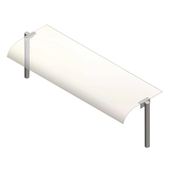 Öztiryakiler Bombe Camlı Servis Rafı, 140x30 Cm ürün görseli