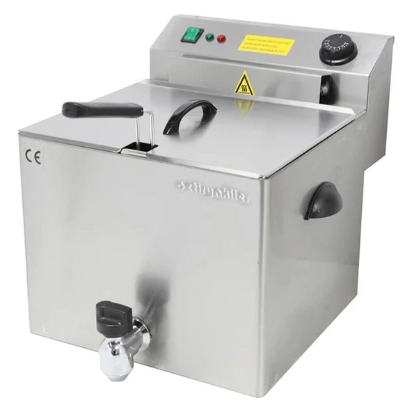 Öztiryakiler Set Üstü Elektrikli Fritöz, Tek Sepetli, 35x42x37 Cm, Of 10s - Resim 1