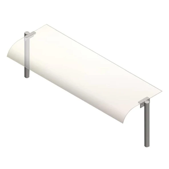 Öztiryakiler Bombe Camlı Servis Rafı, 190x30 Cm ürün görseli